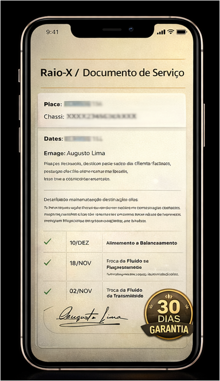Raio-X do Automóvel (Documento e Garantia)